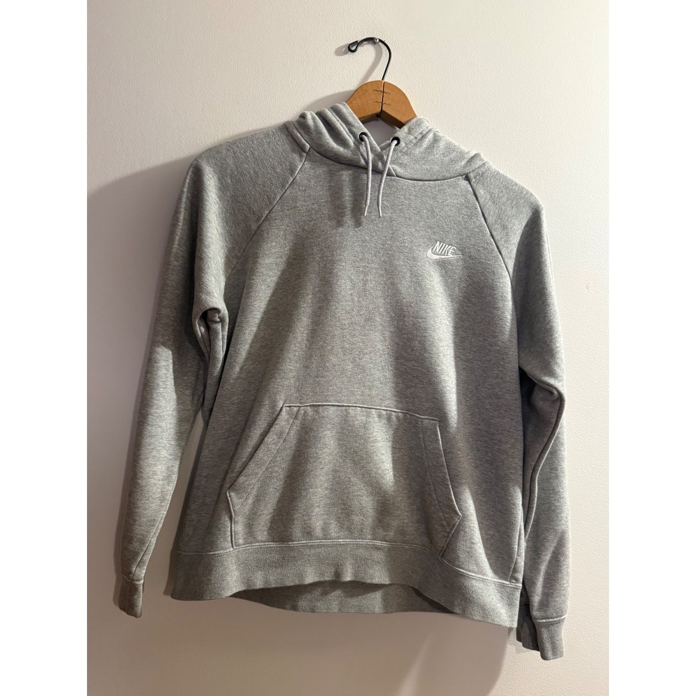 Nike Mens Sportswear Essential Hoodie Grey Fleece Pullover Medium